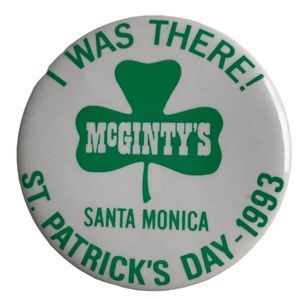 Vintage 1993 St. Patrick's Day Button